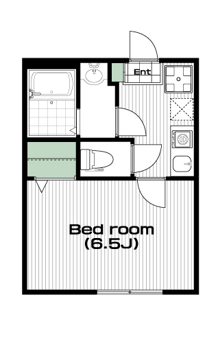 鶴瀬駅の賃貸 54,000円 間取り図