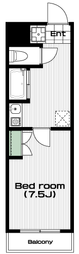 中央大学・明星大学駅の賃貸 53,000円 間取り図