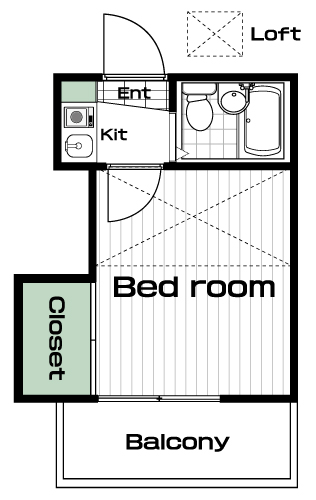 羽沢横浜国大駅の賃貸 29,000円 間取り図