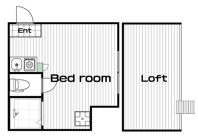 不動前駅の賃貸 75,500円 間取り図