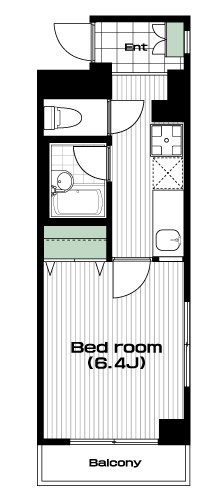 志村坂上駅の賃貸 85,000円 間取り図