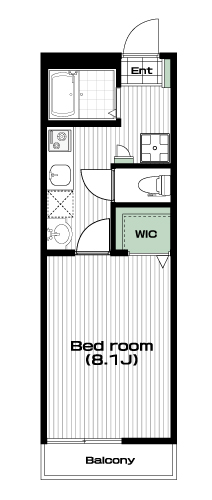 南与野駅の賃貸 58,000円 間取り図
