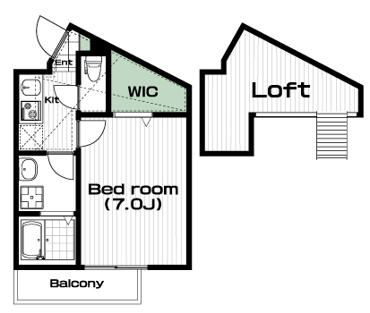 日吉本町駅の賃貸 64,000円 間取り図