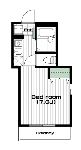 南与野駅の賃貸 44,000円 間取り図