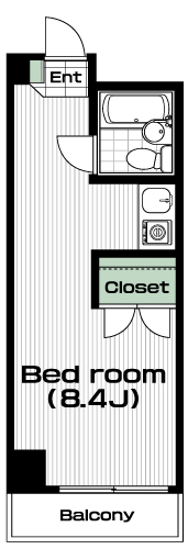 片倉駅の賃貸 36,000円 間取り図