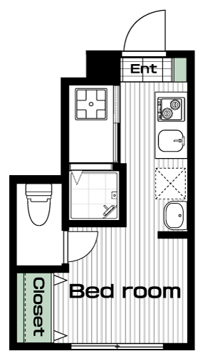 上石神井駅の賃貸 57,000円 間取り図