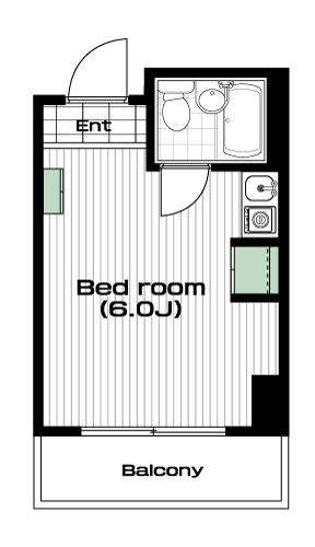 飯田橋駅の賃貸 73,000円 間取り図