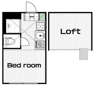 駒沢大学駅の賃貸 71,000円 間取り図