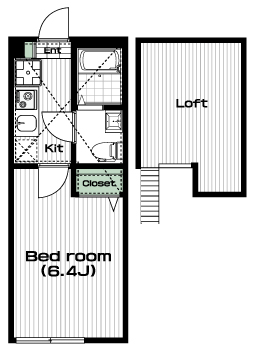 新百合ヶ丘駅の賃貸 66,000円 間取り図