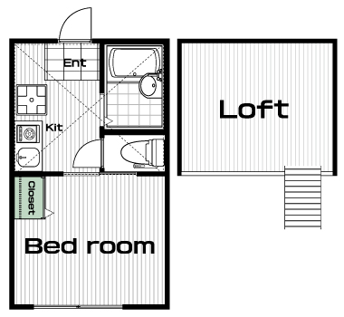 向ヶ丘遊園駅の賃貸 66,000円 間取り図