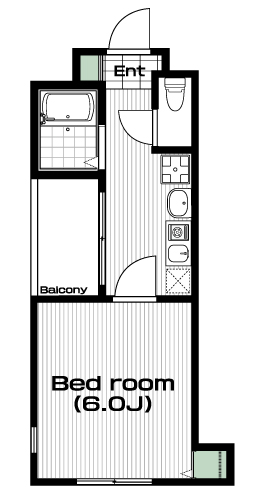 市ケ谷駅の賃貸 86,000円 間取り図