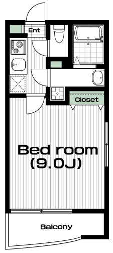 武蔵境駅の賃貸 97,000円 間取り図