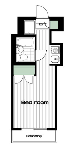 新大塚駅の賃貸 63,000円 間取り図
