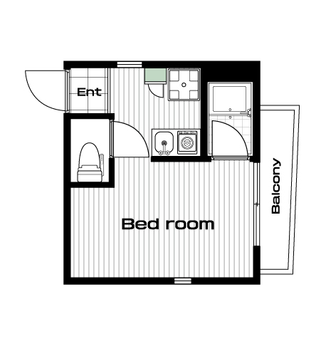 新大塚駅の賃貸 79,000円 間取り図
