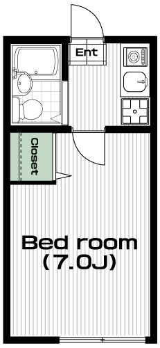田無駅の賃貸 40,000円 間取り図