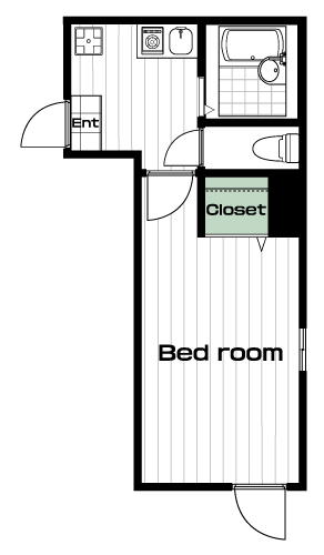 蒲田駅の賃貸 75,000円 間取り図