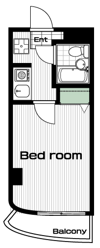 仙川駅の賃貸 52,000円 間取り図