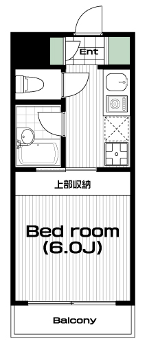 田無駅の賃貸 55,000円 間取り図