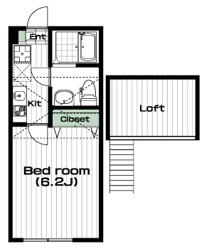高津駅の賃貸 74,000円 間取り図