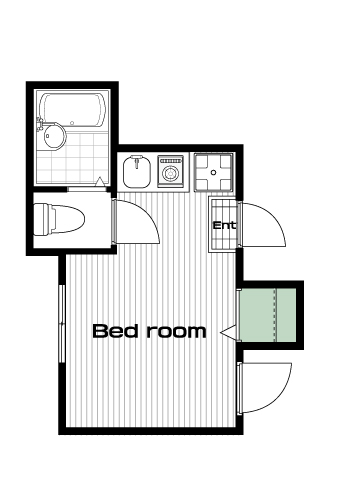 平和台駅の賃貸 61,000円 間取り図