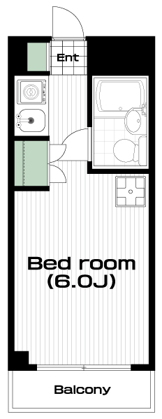 国分寺駅の賃貸 45,500円 間取り図