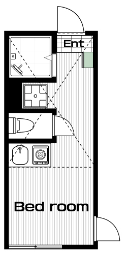 高円寺駅の賃貸 66,000円 間取り図