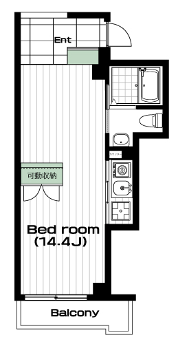 日吉駅の賃貸 87,000円 間取り図
