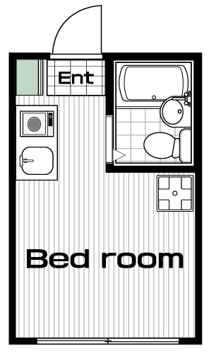上北沢駅の賃貸 48,000円 間取り図