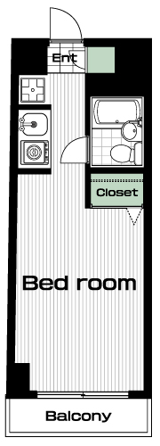 三軒茶屋駅の賃貸 64,000円 間取り図