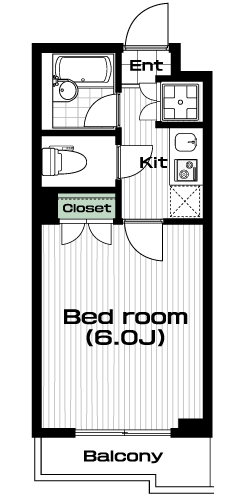 溝の口駅の賃貸 79,500円 間取り図