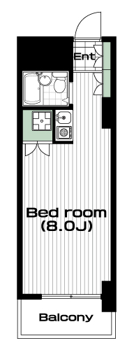 蕨駅の賃貸 62,000円 間取り図