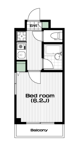 十条駅の賃貸 71,000円 間取り図