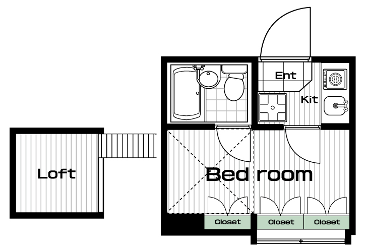狛江駅の賃貸 36,000円 間取り図