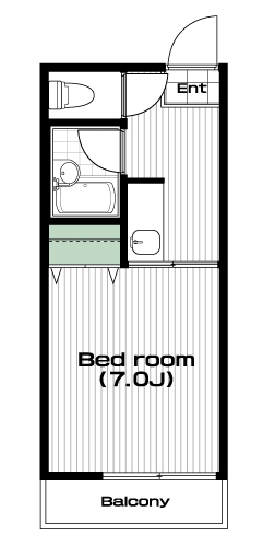 小竹向原駅の賃貸 63,000円 間取り図