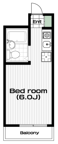 聖蹟桜ヶ丘駅の賃貸 41,000円 間取り図