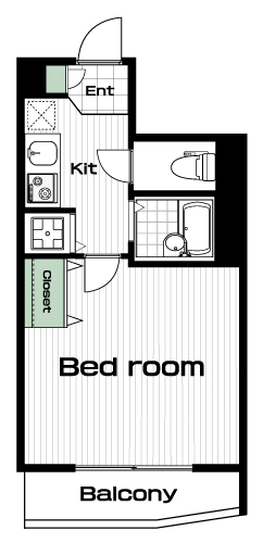 溝の口駅の賃貸 78,000円 間取り図
