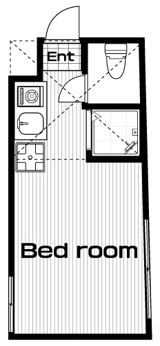 下落合駅の賃貸 67,000円 間取り図