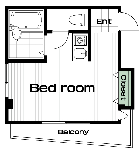 国分寺駅の賃貸 55,000円 間取り図
