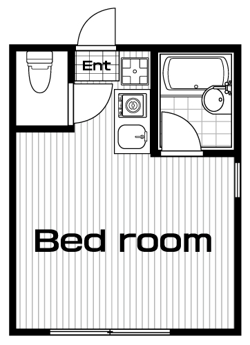 中野駅の賃貸 69,000円 間取り図
