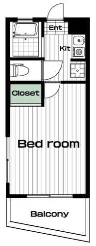 東白楽駅の賃貸 57,000円 間取り図