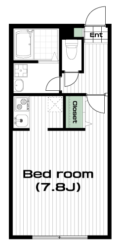 南大沢駅の賃貸 69,000円 間取り図