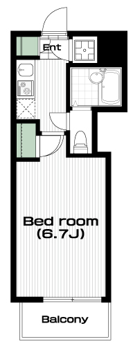 上石神井駅の賃貸 69,000円 間取り図