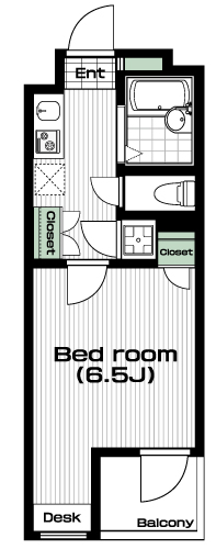 上石神井駅の賃貸 69,000円 間取り図