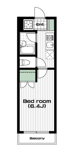 蓮根駅の賃貸 66,000円 間取り図