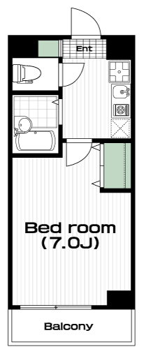 四ツ谷駅の賃貸 89,000円 間取り図