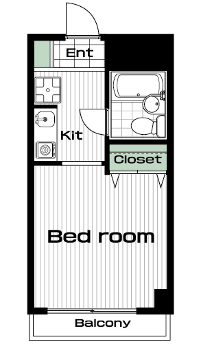 新百合ヶ丘駅の賃貸 33,000円 間取り図