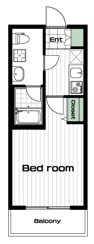 溝の口駅の賃貸 82,200円 間取り図
