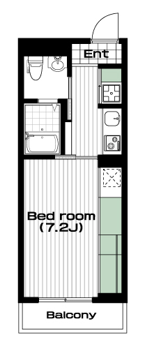 志木駅の賃貸 78,000円 間取り図