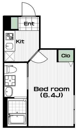相模大野駅の賃貸 68,000円 間取り図