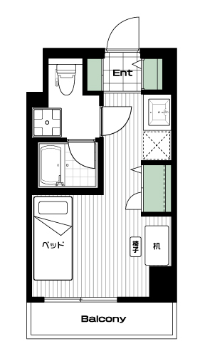 亀有駅の賃貸 65,500円 間取り図
